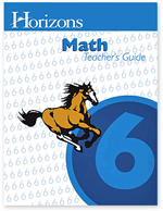 FREE SHIPPING - Horizons - JMT060 6th Grade Math Teacher Handbook