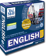 FREE SHIPPING - Auralog 6-001-123 TeLL me More English Intelligent Solution (Beginner-Intermediate-Advanced) PC CD-ROM
