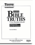 Grade 10 Bible Truths: Level D Tests (tests only; for 1 student)