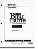 Grade 10 Bible Truths: Level D Tests Answer Key