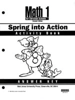 Math 1 Spring into Action Activity Book Answer Key