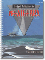 Pre-Algebra 8 Student Activities Teachers Edition