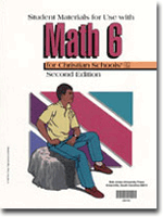 Math 6 Student Materials Packet (for use with 2nd ed.)