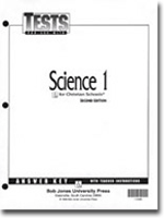 Science 1 Tests Answer Key