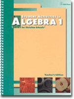 Algebra 1 Student Activities Teachers Edition