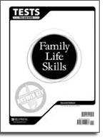 Family Life Skills Tests Answer Key (grades 11-12)