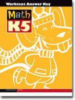 Math K5 Student Worktext Answer Key (3rd ed.)