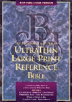NKJV UltraThin Large Print Reference (Black Indexed)