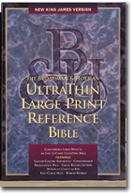 NKJV UltraThin Large Print Reference (Black Indexed)