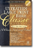 NJKV Large Print Ultrathin Black Classic Index Slide Tab