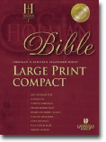 Holman CSB Large Print Compact Bible - Blue - Snap Flap