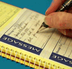 Spiral Phone Message Book