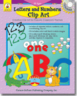 Letters and Numbers Clip Art