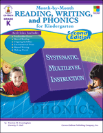 Month-by-Month Reading, Writing, and Phonics for Kindergarten