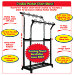 Double Pocket Chart Stand