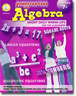 Jumpstarters for Algebra