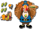Big Thanksgiving Turkey Bulletin Board