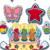 Birthday Cake with Balloons Bulletin Board