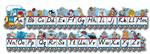 Alphabet Train (Modern) Bulletin Board