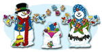 Mr. and Mrs. Snowman Bulletin Board