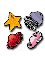 Ocean Animals Colorful Punch-Out Accents