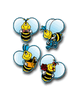 Bees Colorful Punch-Out Accents