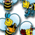 Bees Colorful Punch-Out Accents
