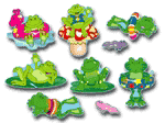 Frolicking Frogs Colorful Punch-Out Accents