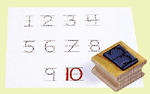 Visual Closure Numbers Stamps
