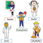 Community Helpers Mini Bulletin Board Set