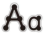 Dot-to-Dot Lowercase Black Letters