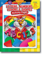 Letters, Numbers, Colors and Shapes Activity Pages