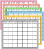 Gingham Large Calendar Chart Variety Pack