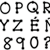 Black Dot-to-Dot Uppercase Letter Stickers