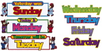 Happy Headlines, Days of the Week