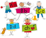 Alphabet Kids Bulletin Board Set