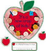 Back-to-School Apple Bulletin Board Set