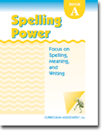 Spelling Power: Focus On Spelling, Meaning, Writing Level A Student Book Single