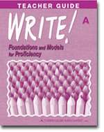 Write Teacher Guides Book A