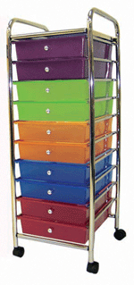 10-Drawer Mobile Organizer