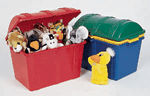 4 Pack Treasure Chest Storage Boxes