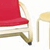 3pc Comfort Chairs and Table Set - Red