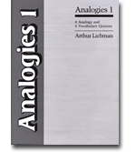 Analogies 1 - 6 Vocabulary and 6 Analogy Quizzes