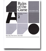 Rules of the Game 2 - Answer Key