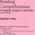 Reading Comprehension 4 - Answer Key
