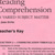 Reading Comprehension 6 - Answer Key