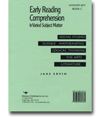 Early Reading Comprehension C - Answer Key