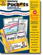 History Pockets, Grades 4-6, Explorers of North America