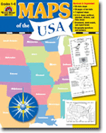 Maps of the USA, Grades 1-6