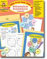 Take It to Your Seat Phonics Centers, Level B, Grades K-1